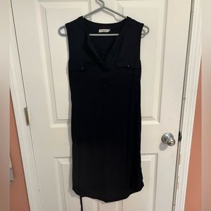 Dalia Size 6 Navy Blue Sleeveless Dress with Front Tie